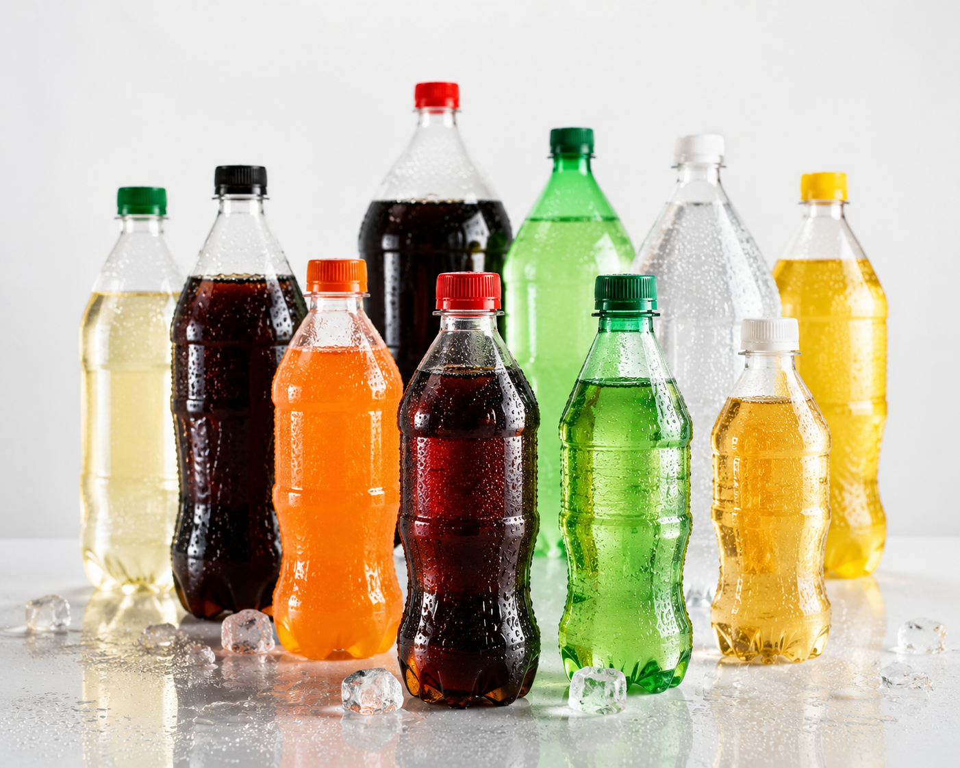 PET carbonated beverage bottles