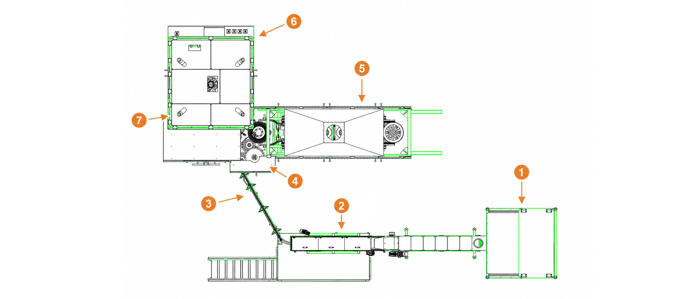 Working principle process diagram of HUISUN PET bottle blowing machine