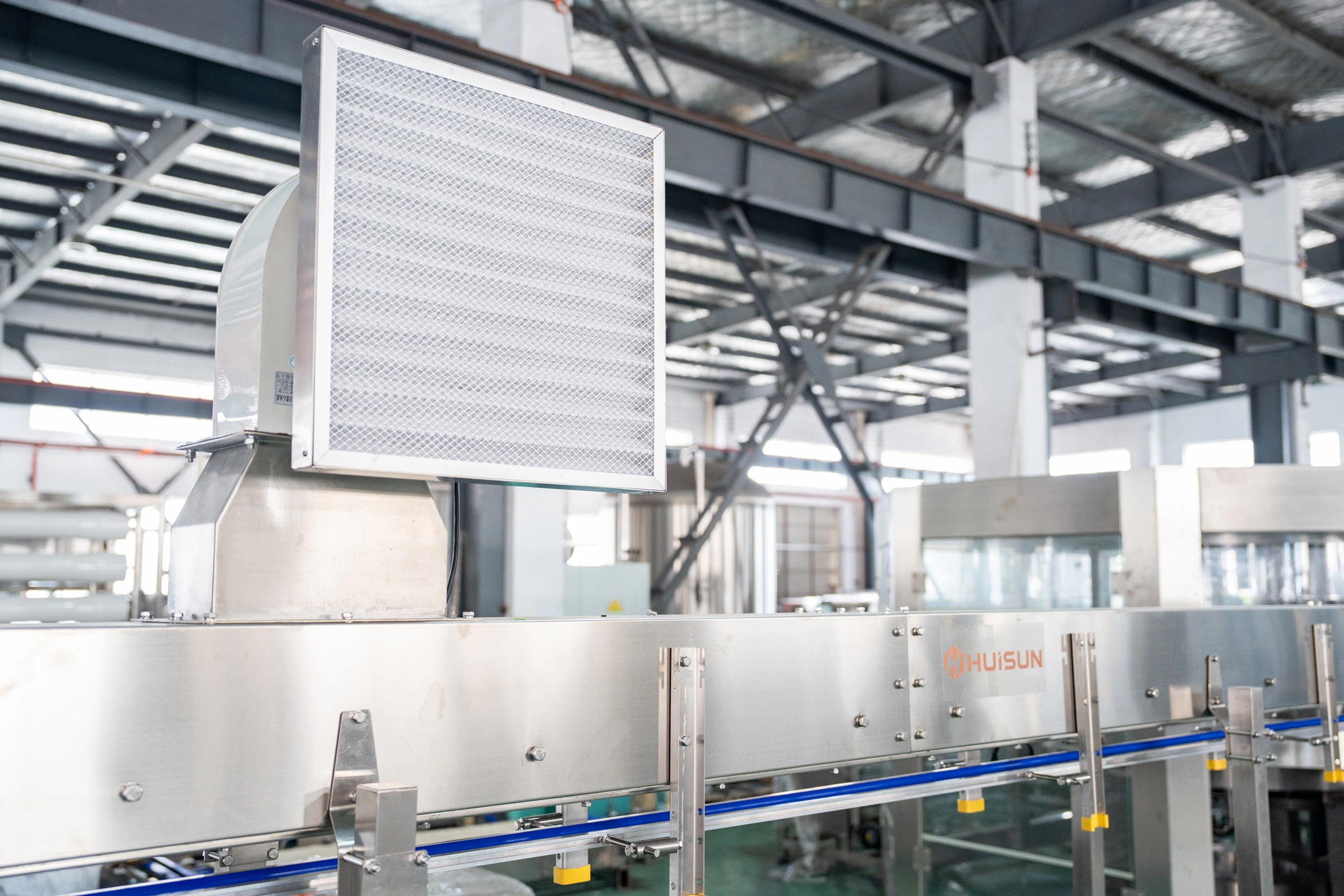 HUISUN air conveyor for empty PET bottles